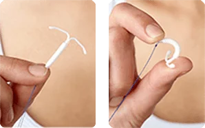 hand holding the Liletta IUD 